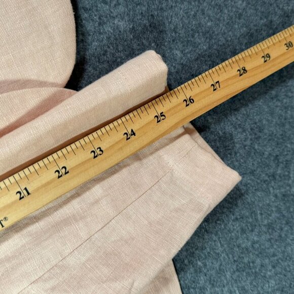 J Jill Womens Love Linen Blazer Sz 4X Seashell Pink Blush Vacation Resort NWT - Picture 11 of 12